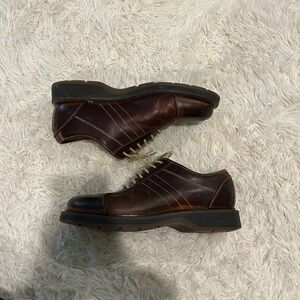 Vintage Genuine Leather Oxford Shoes
